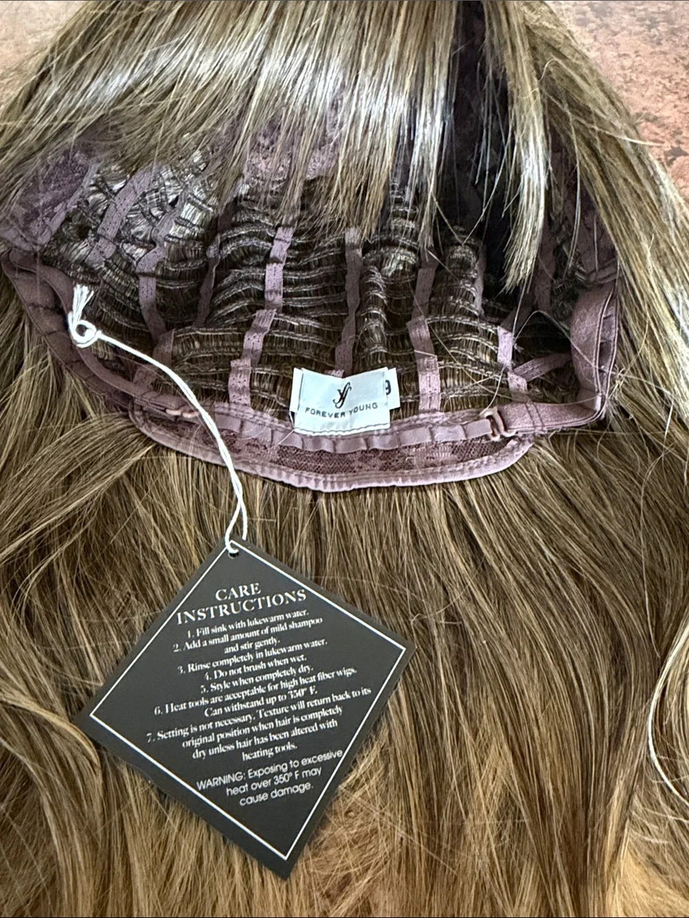 Forever Young Wavy Brown to Blonde Ombre Synthetic Wig